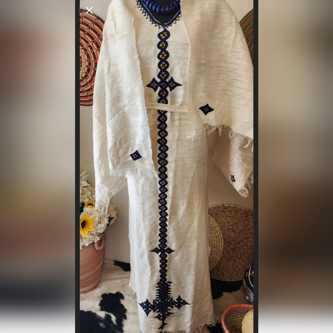 Ethiopian Eritrean Traditional Dress Coffee